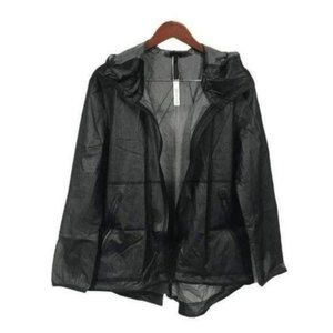 Lululemon Sheer Joy Black Windproof Waterproof Jacket, Size 6 New